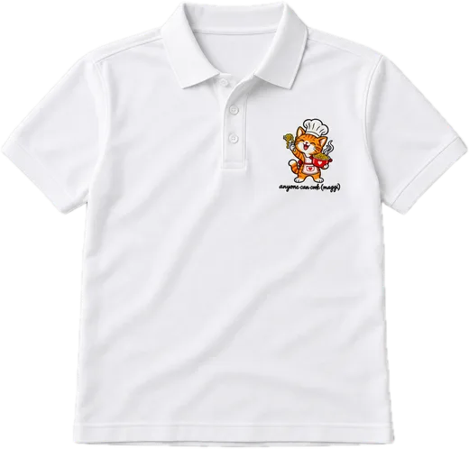 Anyone Can Cook Polo tee in White