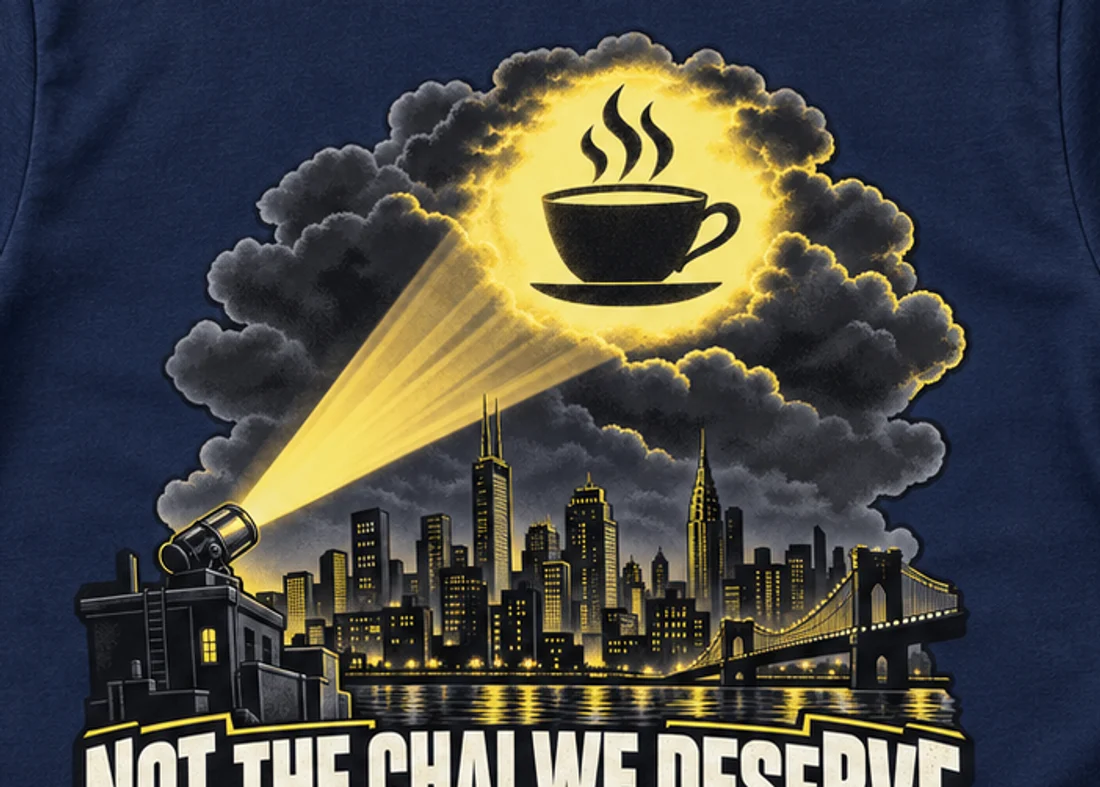 Close-up of the The Chai We Need print