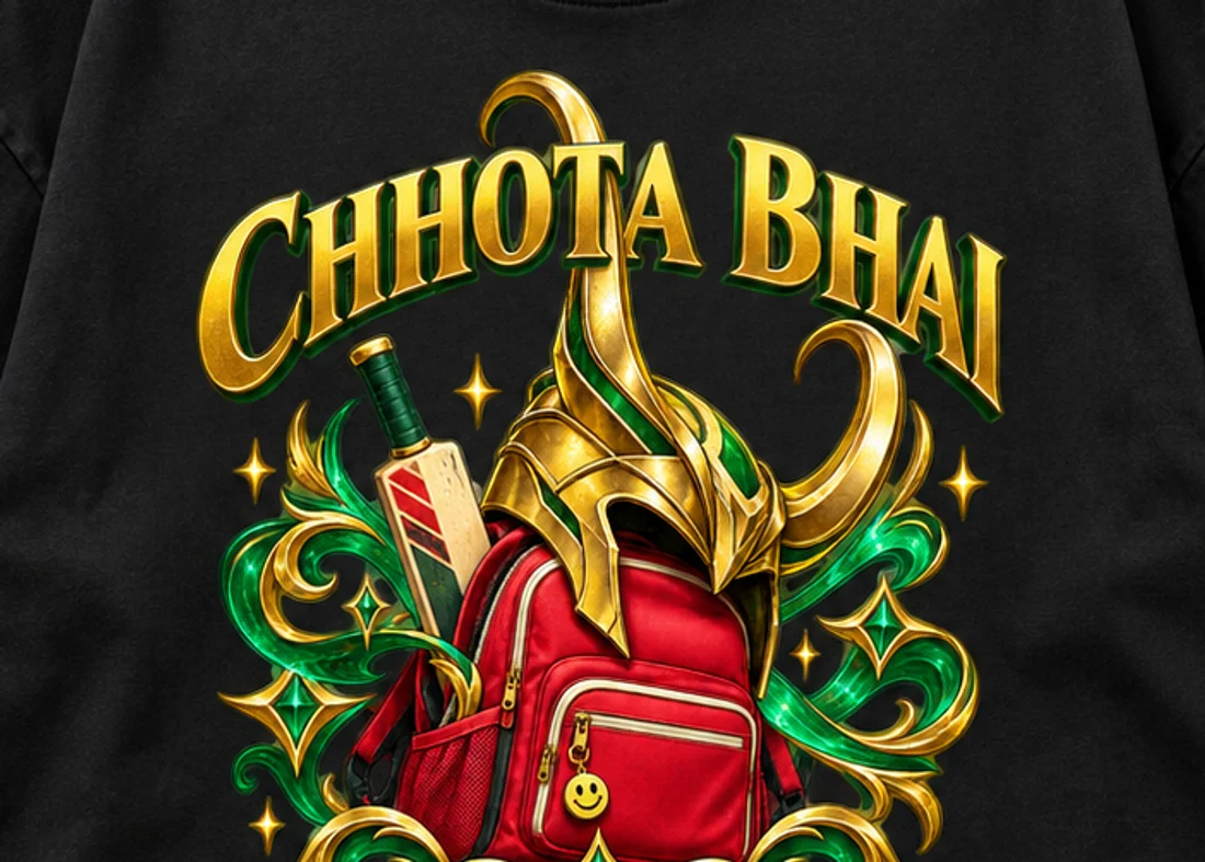 Close-up of the Chhota Bhai print