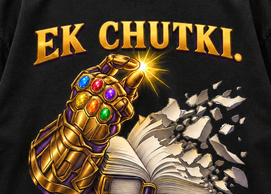 Close-up of the Ek Chutki print