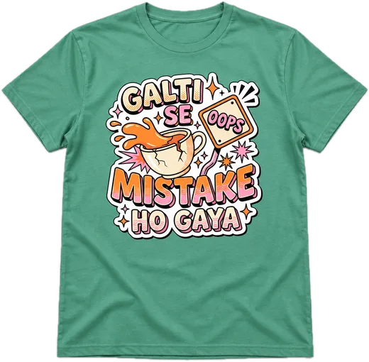 Galti Se Mistake Regular tee in Sea Green