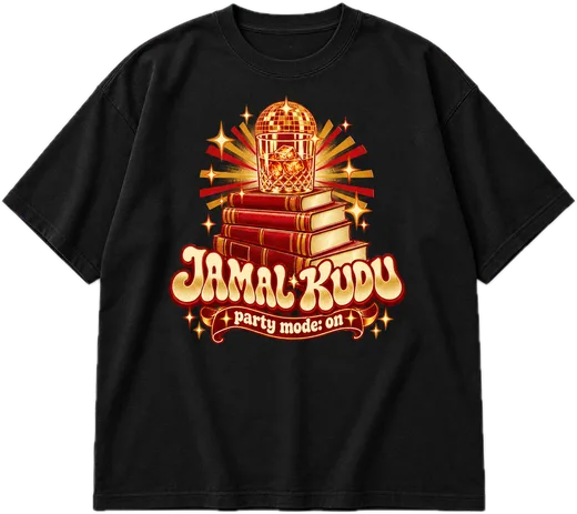 Jamal Kudu Oversized tee in Black