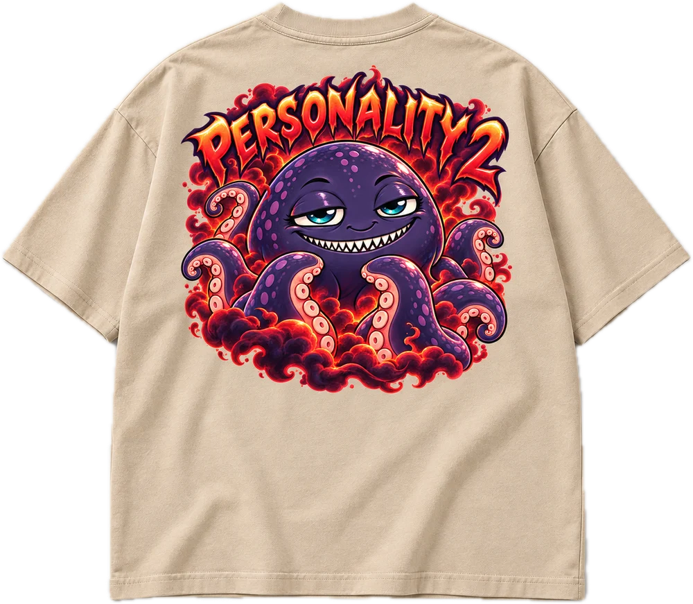 My 2 Personalities, back print