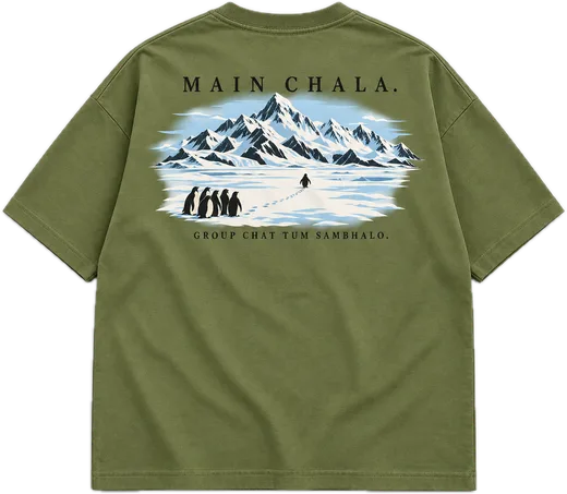 Main Chala Oversized tee in Avocado Green