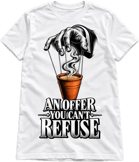 An Offer You Can't Refuse Regular tee in White