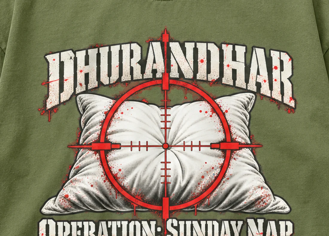 Close-up of the Operation Sunday Nap print