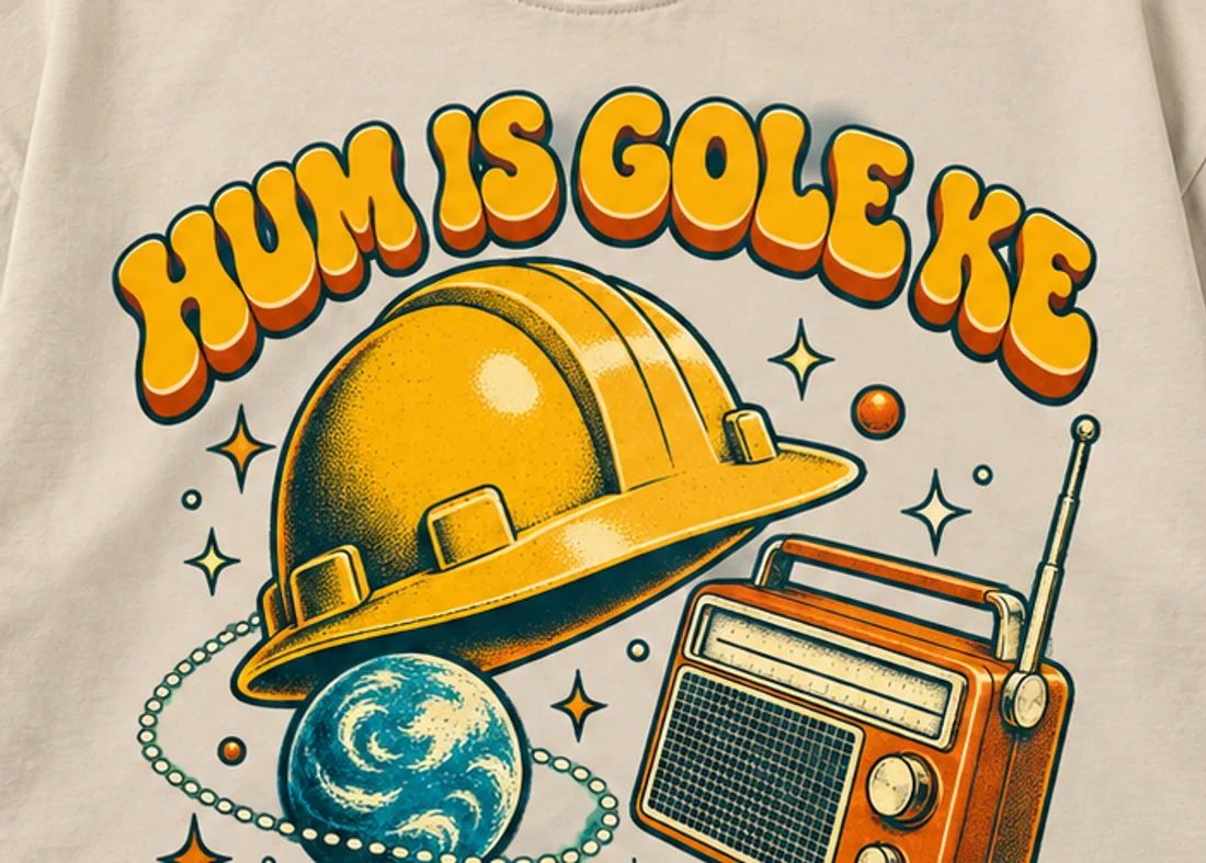 Close-up of the Is Gole Ke Nahi print
