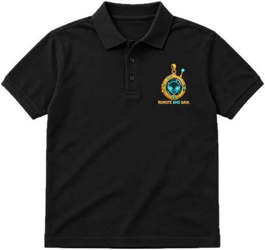 Remote Kho Gaya Polo tee in Black
