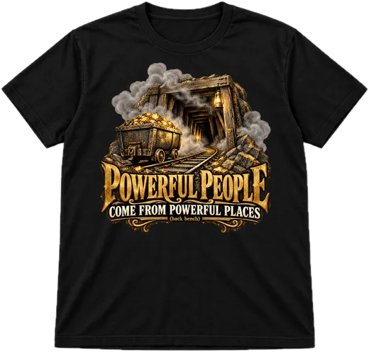 Powerful Places Regular tee in Black