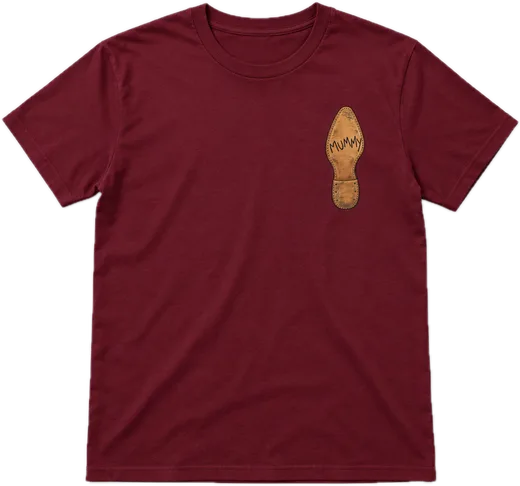 Sole Property Of Mummy Regular tee in Maroon