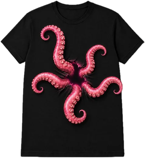 Something's Coming Through Regular tee in Black