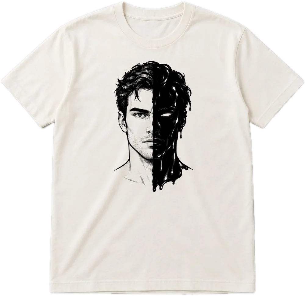 Two Faced Regular tee in White, front