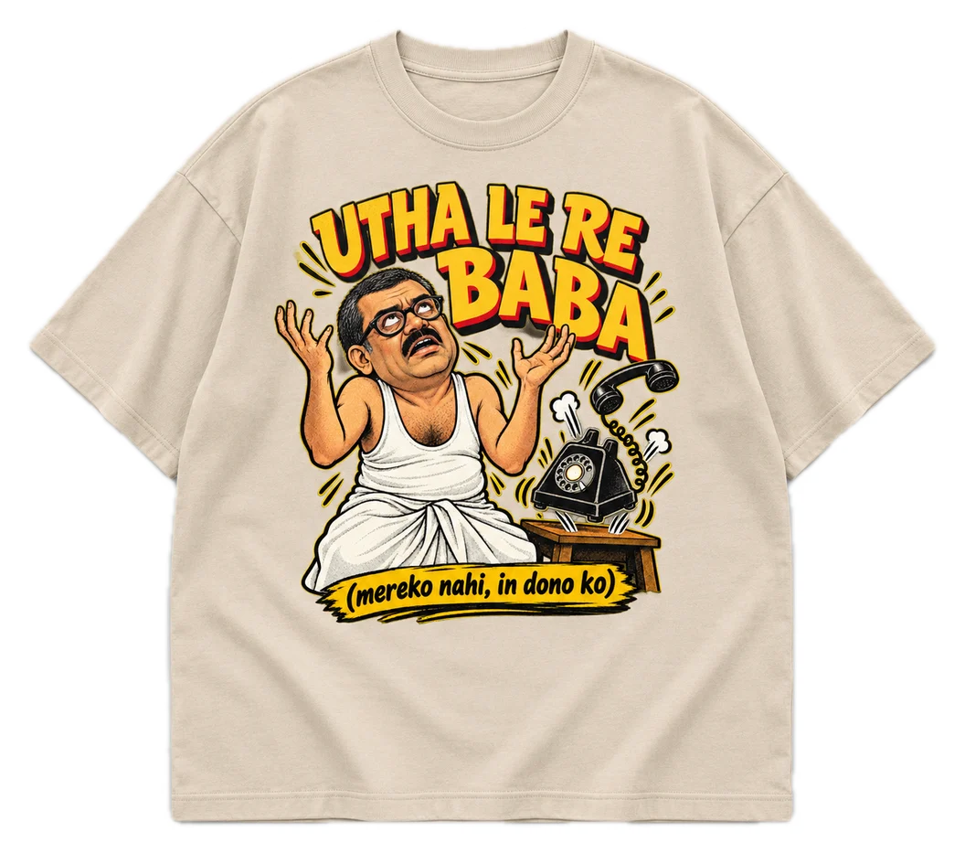 Utha Le Re Baba Oversized tee